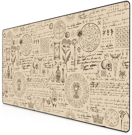 Titanwolf - XXXL Übergröße Mauspad 1200x600mm, Gaming Mousepad Groß 120x60 cm Tischunterlage Large Size verbessert Präzision und Geschwindigkeit XXXL für Logitech Maus und Tastatur, Alchemy