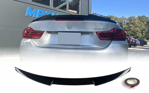 MpTuned F33 M4 Stil Heckspoiler glänzend schwarz, für BMW 4er 2014–2019, Performance-Tuning, Cabrio 420i, 428i, 430i, 435i, 440i, Heckspoilerlippe