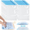Dntorx 12 Stück Vakuumbeutel für Kleidung Reise, 40x60cm Vacuum Bags for Clothing Platzsparende Vakuumierbeutel Kleidung Wiederverwendbare Reisezubehör Kleiderbeutel Keine Vakuumpumpe Erforderlich
