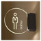 Toilettenschild, LED-Wandschild, Badezimmerschild mit beleuchtetem Rand, für Damen, Herren und Damen, Badezimmerschild, Deko, Toilettenschilder fürs Geschäft