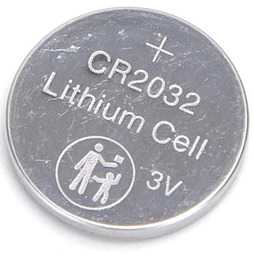Pila de botón CR2032 de 3 V, 2 Unidades, Ideal para Dispositivos electrónicos y Relojes.