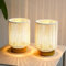 JHY DESIGN Set mit 2 geflochtenen Baumwollseil-Tischlampen, 17 cm hoch, batteriebetriebene Lampe mit 6-Stunden-Timer neben Lampen, ideal für Wohnzimmer, Schlafzimmer, Hochzeiten, Partys