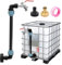 AROMUJOY IBC Schwanenhals 3/4 Auslaufhahn, S60x6 Feingewinde Wasserhahn Absperrhahn 3/4 Zoll IBC Adapter, IBC Tank Zubehör für Regenwassertank Wasserfaß Regenfass IBC-Container