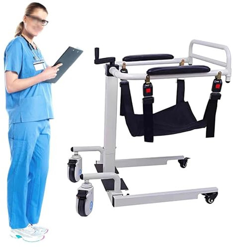 Bewegung von älteren Patienten Aufzug behinderte Rollstuhl, multifunktionaler Aufzug für den Heimgebrauch, verdicktes Stahlrohr, 180° gemeinsamer Sitz und WC, Ergonomisch, Kapazität 120 kg