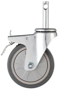 Carro de limpieza de 7.6 cm para hotel, restaurante, recepción, comedor, ruedas y accesorios (1 unidad)