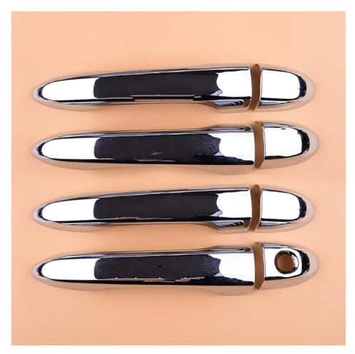 Maniglia Porta Esterna Per F&iat Per 500X SUV 2016 2017 2018 2019 2020 2021 2022 2023 Copertura maniglia portiera laterale esterna cromata, cornice tappo ABS Maniglia Porta Laterale