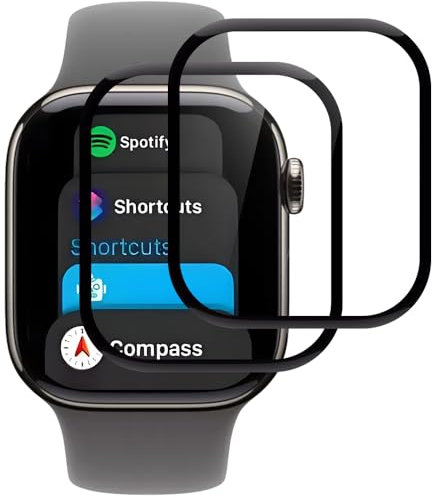 Beukei Panzer Schutz Glas für Apple watch Series 10 42mm, 2 Stück Displayschutzfolie, [9H Härte][Blasenfrei][HD Klare][Anti-Kratzen] Displayschutz