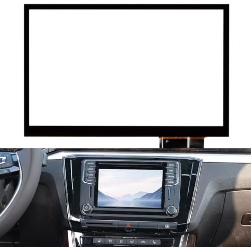 TDO-WVGA0633F00045 Touchscreen 6.5 für VW für Skoda MIB STD2 684 200 Magotan B7 Golf Polo Navigation für Radio Digitizer TDO-WVGA0633F00039 Touch Screen Panel Glas (Schwarz, kein LCD Display)