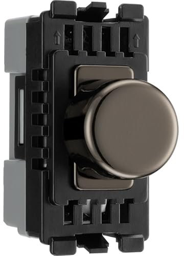 BG RBNDLT Black Nickel Trailing & Leading Edge Dimmer Module Grid Light Switch