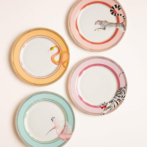 YVONNE ELLEN Animal Side Plates 20cm (Set of 4)