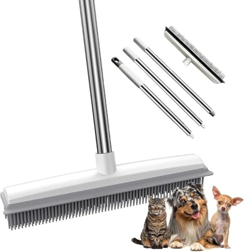 Petibopet Besen, Silikon Prosweep Pet Haar Besen für Teppich Pet Haarentfernung