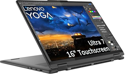 Lenovo IdeaPad Flex 5i 2-in-1 Laptop (16 FHD+ Touchscreen, Intel Core Ultra 7 255U (> i7-1355U), 16GB RAM, 1TB SSD, Digital Pen) AI PC for Creators, Designers, IR Webcam, Backlit, Wi-Fi 6, Win 11 Pro