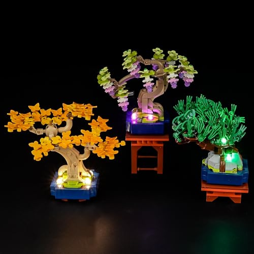 GEAMENT LED Light Kit Compatible with LEGO Mini Bonsai Trees Building Blocks Model - Lighting set for Botanical Collection 10373 (Model Set Not Included)