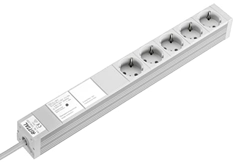 Rittal Typ F – Deutscher Schutzkontakt Steckdosenleiste, 250 V, / 16A
