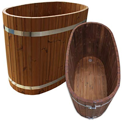 Badezuber aus Holz, Set1 - für Holzbadefass Badefässer Badefass für draussen Badetonne Hot Tube Badebottich Holzbadewanne