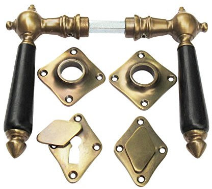 Türklinken Jugendstil Art Deco Messing antik Jugendstil 15a-BB-AE