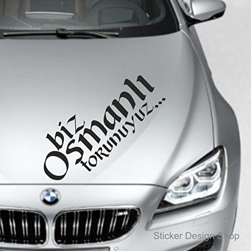 Biz Osmanli Torunuyuz Auto Laptop Aufkleber Sticker Wandtattoo Atatürk Istanbul Türkiye (30x13 cm)