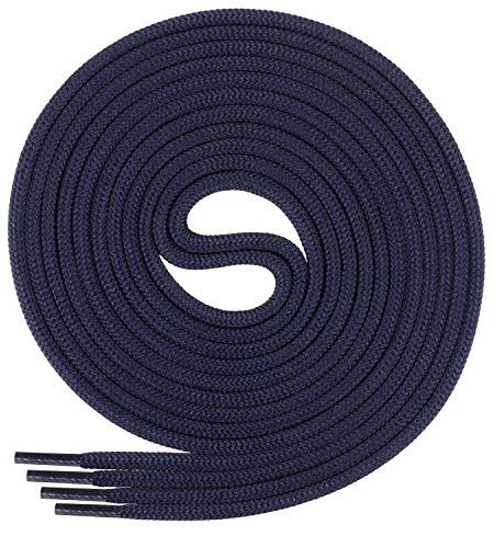 Di Ficchiano 3 Paar Schnürsenkel rund [ ø 3mm ], Schuhbänder für Business- und Lederschuhe, reißfester Ersatz Shoelaces aus Polyester