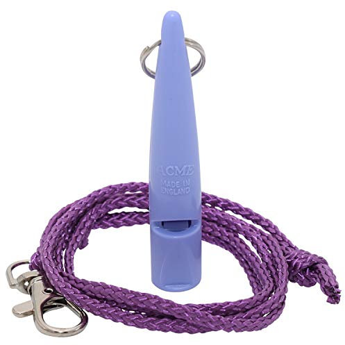 ACME Hundepfeife No. 210,5 + GRATIS Pfeifenband | Hörbar für alle Hund - laut und weitreichend | Für professionelles Rückruf Hundetraining (Violet)