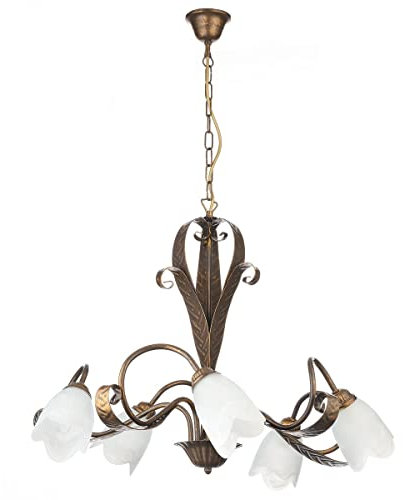 ONLI Lustre Classique 5 Luci marron