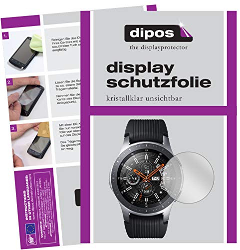 dipos 6x Clear Screen Protector for Samsung Galaxy Watch 46mm | Ultra-Thin, HD Clear, Protection Film, Perfect Fit, Anti-Scratch, Bubble-Free, Case-Friendly, Fingerprint Compatible