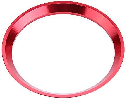 Keenso Auto Lenkrad Dekorationsring, Aluminiumlegierung Auto Lenkrad Ring Verkleidung für CLA GLK A Klasse W204 W246 W176 W117 C117(Rot)