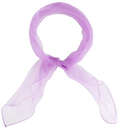Hat To Socks Foulard Quadrato, Morbido e Leggero in Chiffon, per Collo e Capelli Stile Pin-Up Rétro per Ragazza e Donna (Lilla)