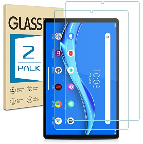 Tentoki [2 protectores de pantalla para Lenovo Tab M10 Plus/Lenovo Tab M10 FHD Plus 10.3 pulgadas, antiarañazos, alta definición, sin burbujas, fácil instalación, dureza 9H