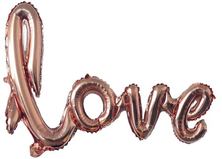 Rose Gold Love Foil Balloon, 106cm