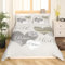 Love Decor Parure de lit Gris Kaki Femme Homme Couples Housse de Couette en Microfibre imprimé cœur Housse de Couette 220 x 240, Simple Polka Dots Love Housse de Couette avec 2 taie d'oreiller