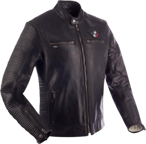 SEGURA Riverton Motorrad Lederjacke, schwarz, M