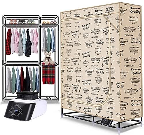 Secadora de Ropa Portatil, Secadora de Ropa Eléctrica para el Hogar Concisa 2300W Gran Capacidad 50kg, Ropa Interior Húmeda Ropa de Secado con Aire Caliente Armario, Adecuado para el Hogar Apartamento