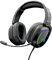 The G-Lab - Casque Gaming, Korp Radium Casque Gamer avec Micro Detachable, Casque de Jeu avec LED Lumière, Casque Fil Gaming Son Stéréo Bass 3.5mm Jack Compatible avec PS4/PS5/Xbox/Switch/PC (Noir)