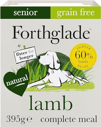 Forthglade Complete Natural Wet Dog Food - Grain Free Lamb with Vegetables (18 x 395g) Trays - Senior Dog Food 7 Years+