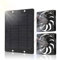 Ventilatore Solare Doppio Scarico 10W 12V 2A Risparmio Energetico Mini Ventilatore Pannello Alimentato Solare per Casa Soffitta, Serra, Casa di Pollo per Cani Animali Domestici Raffreddamento