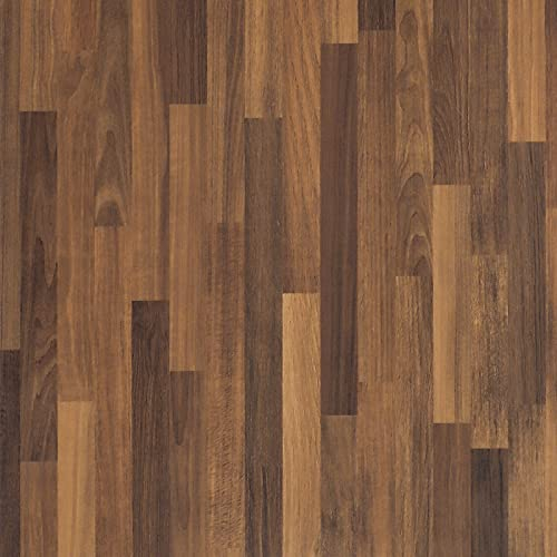 CRE8TIVE Papier Peint Imitation Bois Brun Foncé Rouleau Adhesif pour Meuble 30cm x 200cm Papier Peint Salon Papier Peint Autocollant Papier Adhesif pour Meuble Bois Vintage Vinyle Adhesif Cuisine