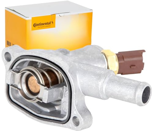 Continental 28.0200-4018.2 Thermostat Kühlmittel Kühlwasserthermostat mit Dichtung mit Sensor 88°C Kompatibel mit FIAT PANDA 169 55202371 9S518575AA 1535448