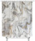 Lerores Tenda da doccia 240 x 180 cm, in marmo grigio-giallo, con orlo appesantito, antimuffa, impermeabile, lavabile, in poliestere, con 16 occhielli e anelli per tenda da doccia, per bagno, vasca da