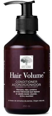 NEW NORDIC HAIR VOLUME Haarspülung, repariert und feuchtigkeitsspendend für trockenes und geschädigtes Haar, mehr Glanz und Weichheit, natürlich, 250 ml