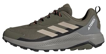 adidas Herren Terrex Anylander Hiking Shoes Wanderschuhe, Olive Strata/Wonder Beige/Core Black, 46 EU