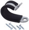 (4 Stück) Rohrschellen verzinkt mit Gummierung Ø 16 mm P Clips DIN 3016 Rohrschellen Schlauchschellen