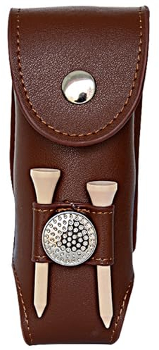 Ledertasche für Golfball Golf Ball Carry Pouch,Leathers Golf Bag Accessories Belt Bag , It is so Great for Golf Training, Practice and Matches