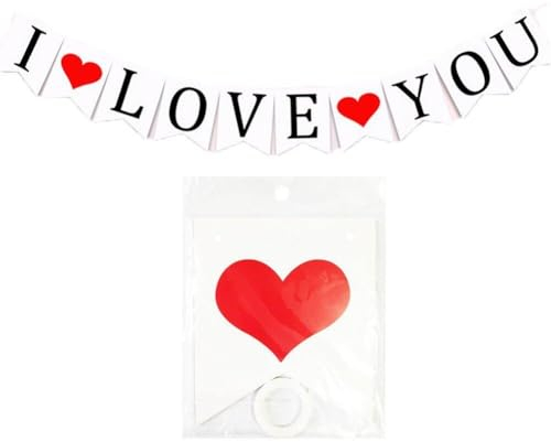 Ich Liebe Dich, Banner -Bunting -anzeichen Für Den Valentinstag, Hochzeit, Brautdusche, Heiratsantrieb Engagement Party Dekorationen