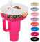 Incolumitas Stanley Snacktablett - Lebensmittelqualität Silikon Snackschale für 1,2 l Cup mit Strohhalm-Abdeckung - Zubehör für Stanley Tumbler