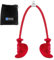 HXD-ERGO Ergonomic Tricep Rope Cable Attachment, 36 Inch Lat Pull Down Attachment Triceps Rope with Non-Slip Handles, Home Gym Accessories for Cable Machine Attachments For Pulley System (Red)