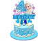 Happy Birthday Tortendeko,Dekoration für Kuchen,Cake Topper 4 Geburtstag,Tortendeko Mädchen, Tortendeko Kindergeburtstag,Cake Topper Geburtstag Deko für Mädchen Jungen Kinder (blau 4)