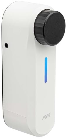 int_PASS de AYR, cerradura inteligente WIFI para puerta, made in SPAIN. Acceso seguro y remoto sin llaves. Cerradura electrónica acabado blanco mate.