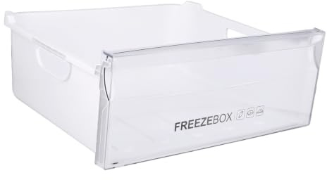 easyPART passend für Haier 49054724 Gefrierschublade oben 0070828093A für | Gefrierschrank, Schubfach oberstes, Tiefkühlschrank, Gefrierfach, Kühlgerät, Fach, Kompatibel mit Candy, Hoover, Rosieres