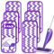 Lot de 6 tampons de rechange réutilisables pour balai Flash Powermop – Tampons de rechange en microfibre pour balai à jet humide Swiffer, lingettes sèches et humides pour balai Swiffer, têtes de balai
