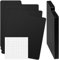 Skyygemm 26 Pcs CD and DVD Dividers with Tabs 5 x 5.5 Inch Compact Black Comic Book Disc Dividers Vinyl CD Storage File Guides Polypropylene Plastic Organizer with Letter Alphabet Label Stickers